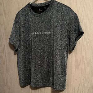 Reitmans Charcoal Short Sleeve Tee